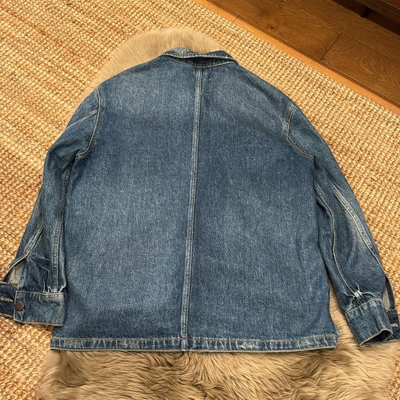 Zara denim chore jacket sz M - Picture 4 of 7